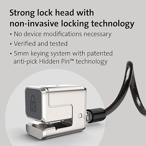 Kensington Portable Keyed Cable Lock for Surface Pro & Surface Go, Compatible with Surface Pro 8 & Surface Go 3 (K68138WW)