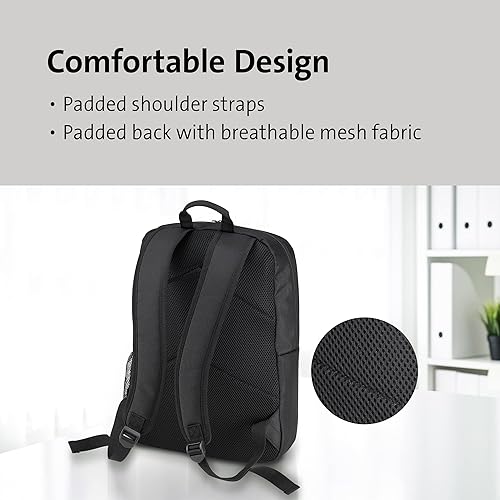 Kensington Simply Portable Lite Backpack, 16-inch Laptop Backpack, Black (K68403WW)