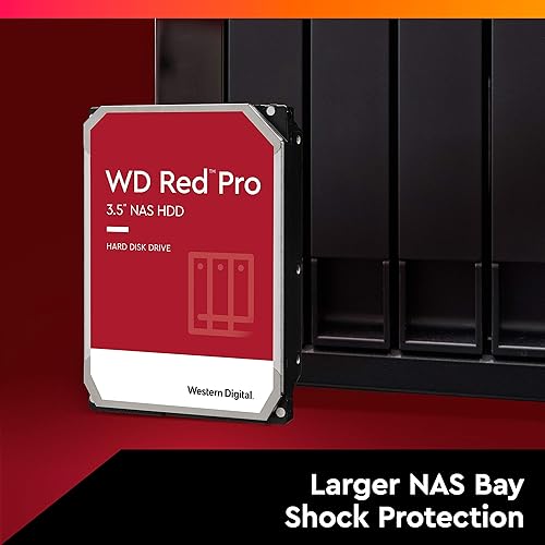Western Digital 4TB WD Red Pro NAS Internal Hard Drive HDD - 7200 RPM, SATA 6 Gb/s, CMR, 256 MB Cache, 3.5 - WD4005FFBX