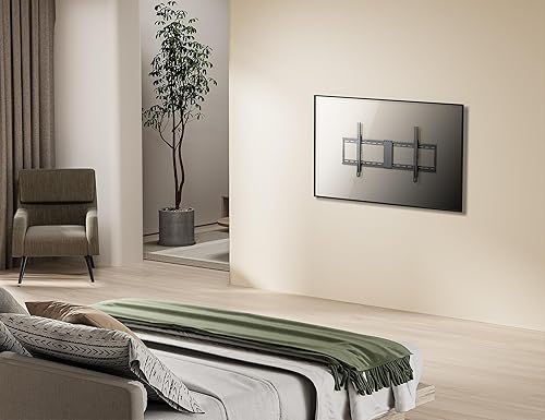 Manhattan Low-Profile Tilting TV Wall Mount- for Large 43 to 100 in. TV up to 154 lbs, Ultra-Slim Design, Spring-Locked, Pull-Cord Released, Max. 800x400 VESA - Lifetime Mfg Warranty -462020 43 to 100 Tilt