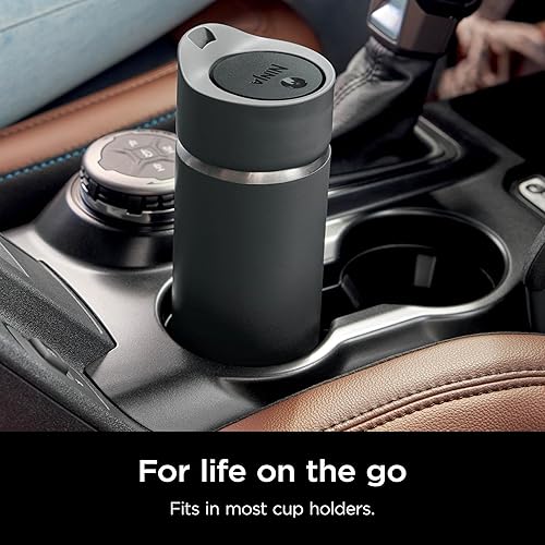 Ninja Sip Perfect 16oz Travel Mug, Brings Hot Drinks to Sippable Temperature in Minutes, Stainless Steel, Leak Proof, Dishwasher Safe, Metal Insulated Tumbler, Onyx Black, DW1603CBK Onyx Black 16 Ounces