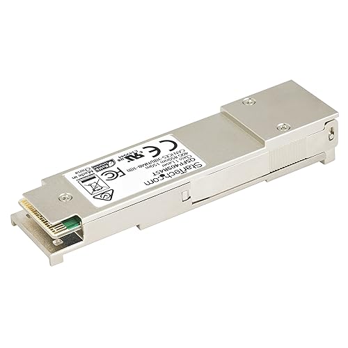 StarTech.com MSA Uncoded Compatible QSFP+ Module - 40GBASE-SR4-40GbE Multi Mode Fiber (MMF) Optic Transceiver - 40GE Gigabit Ethernet QSFP+ - MPO 100m - 850nm - DDM (QSFP40SR4ST) 40GBase-SR4 Single