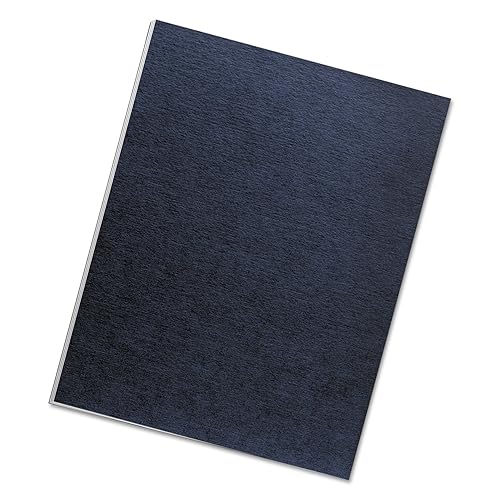 FELLOWES FLW52098, Expression Linen Presentation Covers, Letter, 200-Pack (Navy)