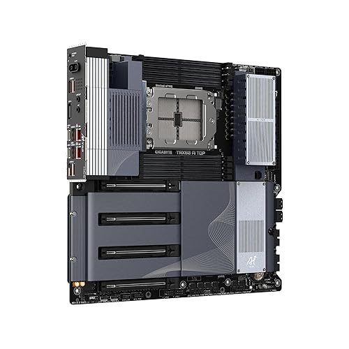 GIGABYTE TRX50 AI TOP sTR5 AMD TRX50 EATX Motherboard - DDR5, PCIe 5.0 M.2, PCIe 5.0, USB4 Type-C, Wi-Fi 7, Marvell 10GbE