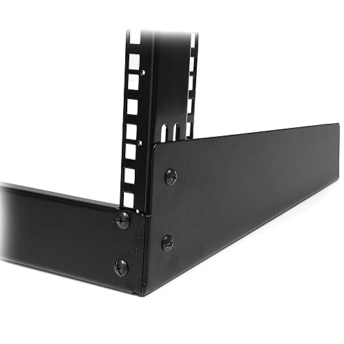 StarTech.com 2-Post 12U Desktop Server Rack, Small Open Frame 19in Computer Rack, Compact Network Rack for AV / Studio / Data / IT Equipment, Free Standing Two-Post Home/Office Rack (RK12OD) 12U Rack