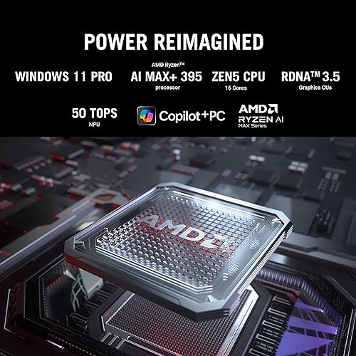 ASUS ROG Flow Z13 (2025) Gaming Laptop, 13” ROG Nebula 16:10 2.5K 180Hz/3ms, AMD Ryzen AI MAX+ 395, RDNA 3.5 Graphics, 128GB LPDDR5X 8000MHz, 1TB PCIe Gen 4 SSD, Wi-Fi 7, Win 11 Pro, GZ302EA-XS99 128GB | 1TB