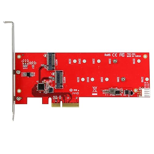 StarTech Startech.com 2 Slot Pci Express M.2 Sata Iii Controller Ngff Card Adapter