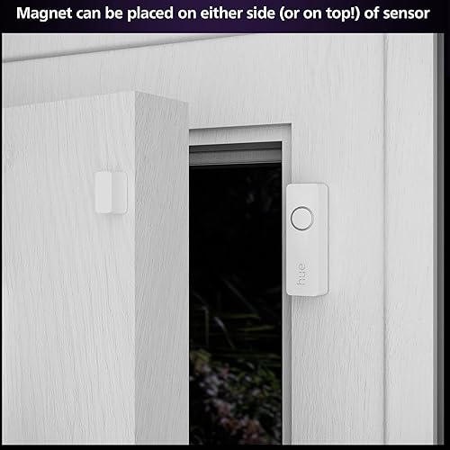 Philips Hue Secure Starter Kit With (1) Bridge, (1) Secure Wired Camera (White), (2) Secure Contact Sensor (White), (2) 75W A19 Bulb, White & Color Ambiance - Works With Security Center in the Hue App