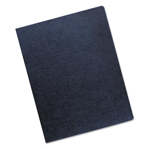 Fellowes Linen Presentation Covers, 11-1/4-Inch x 8-3/4-Inch, Navy, 200-Pack (52113)