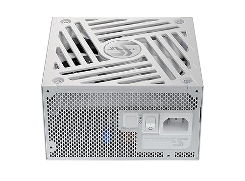 Seasonic Focus GX-1000 White ATX3, 1000W 80+ Gold Full-Modular, Fan Control in Fanless, Silent, Cooling Mode, 10 Year Warranty, Power Supply for Gaming and Various Application, SRP-FGX102-A5A32SF.