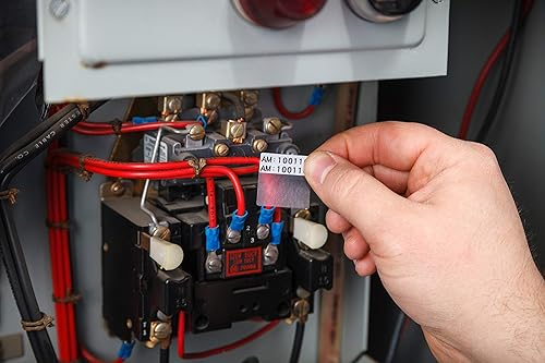 Brady Self-Laminating Vinyl Wrap Around Wire and Cable Labels for M610, M611, M710, BMP61, and BMP71 Printers - 1.25 x 1. M6-103-427