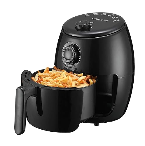 FRIGIDAIRE EAF180-BLACK, Air Fryer-Oil-Free Healthy Cooking-Digital Controls-Removable, Dishwasher-Safe Pan and Tray, 1.7, Black