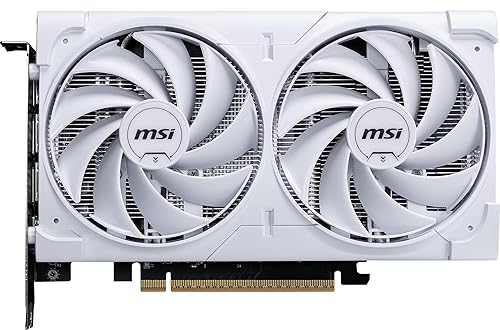 MSI Gaming RTX 5060 8G Ventus 2X OC White Graphics Card (8GB GDDR7,TBA-bit, Extreme Performance: TBA MHz, DisplayPort x3 2.1a, HDMI 2.1b, NVIDIA Blackwell Architecture)