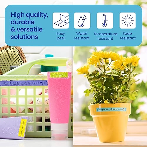 Brother Genuine BTAG233 Non-Laminated Tape for P-Touch Label Makers, Blue on White – 12 mm Wide x 4 m Long