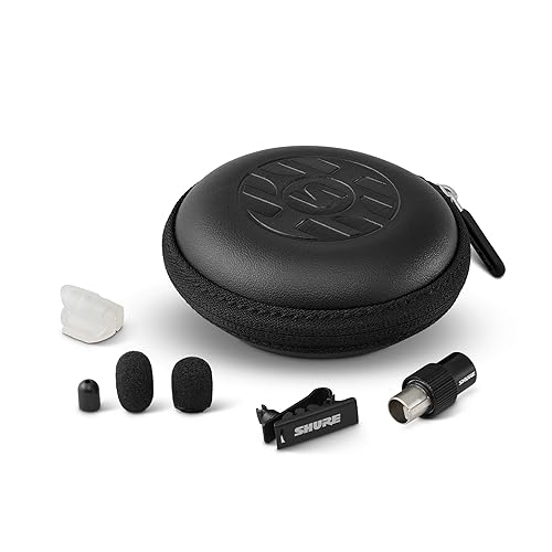 Shure DuraPlex Omnidirectional Lavalier Mic, MTQG Connector, Black (DL4B/O-MTQG-A) Black mTQG/TA4F