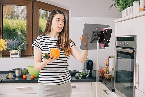 Add-On Power Bank Holder – CTA Add-On VESA-Compatible Power Bank Holder That Attaches to CTA Tablet Enclosures or Other Compatible CTA Mounting Plates - Black - (ADD-PBVESAB)