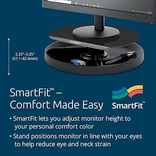 Kensington Smart Fit Spin2 Monitor Stand - Black (K52787WW)