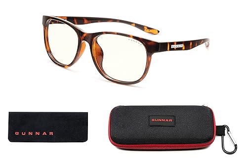 Gunnar Optiks Gunnar - Blue Light Gaming Glasses for Kids 12+ Clear Lens Tortoise Frame