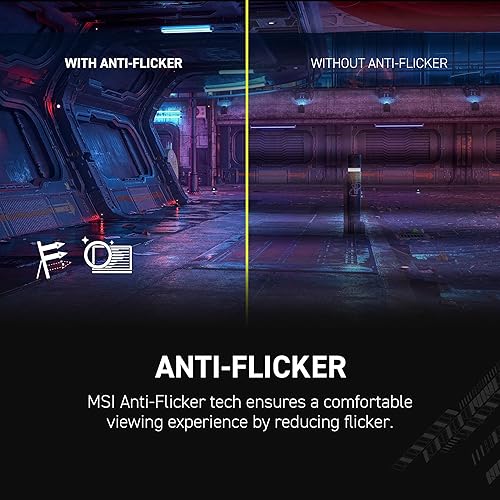 MSI MAG 244C 24-inch 1920 x 1080 (FHD) Gaming Monitor, 180Hz, Adaptive-Synch, HDMI, DisplayPort, VESA Mountable, Tilt, Height Adjustable, Speaker, 1ms, Black