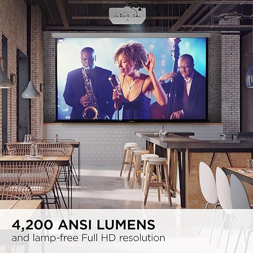 ViewSonic LS710HD 4200-Lumen Full HD Short-Throw Laser Projector