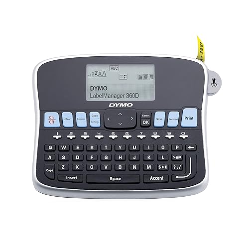 Dymo LabelManager Label Printer (Black/Gray) (1754488) Black/Gray Label Maker