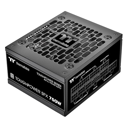 Thermaltake Toughpower SFX 750W 80Plus Platinum ATX 3.1 Standard Power Supply; 300W 12V-2x6 Connector Included; Full Modular; 90mm FDB Fan; PS-STP-0750FNFAPU-1; 7 Year Warranty 750W Platinum