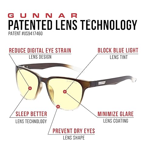 Gunnar Optiks Blue Light Blocking Glasses for Gaming & Computer Latte Fade Frame Amber Lens