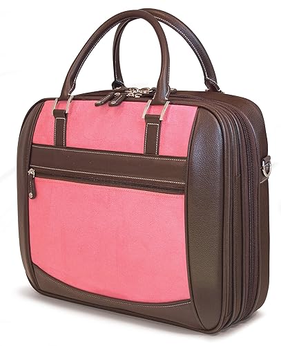 MOBILE EDGE MBLMESFEBX, 16-Inch Pc/17-Inch MacBook Scan Fast Element Briefcase (Pink Suede)