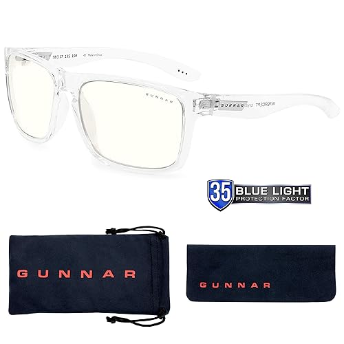 Gunnar Unisex's Clear Eyeglass Cases GUNNAR Focus Crystal/Clear Lens