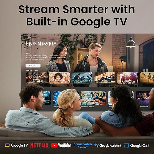 BenQ TK705STi 4K HDR Short Throw Projector, 3000 ANSI Lumens, Google TV, Netflix, Low Input Lag, Auto Image Adjustment, Bluetooth, HDMI 2.1, 150 Big Screen, MEMC, HDR10+, Compact Living Room Setup