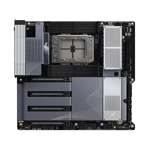 GIGABYTE TRX50 AI TOP sTR5 AMD TRX50 EATX Motherboard - DDR5, PCIe 5.0 M.2, PCIe 5.0, USB4 Type-C, Wi-Fi 7, Marvell 10GbE