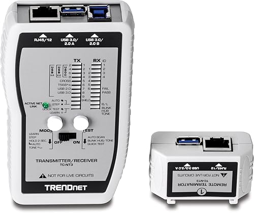 TRENDnet VDV and USB Cable Tester TC-NT3 Cable Tester VDV & USB