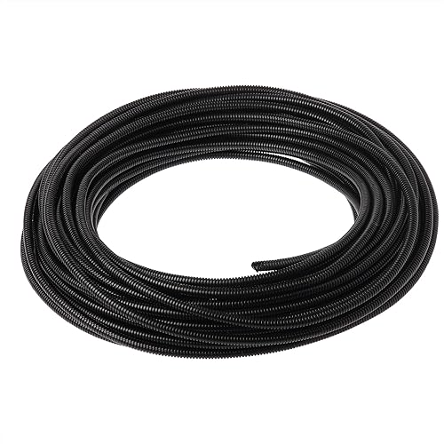 Panduit CLT50F-C20 Slit Wall Corrugated Loom Tubing for Cable Organization, Black