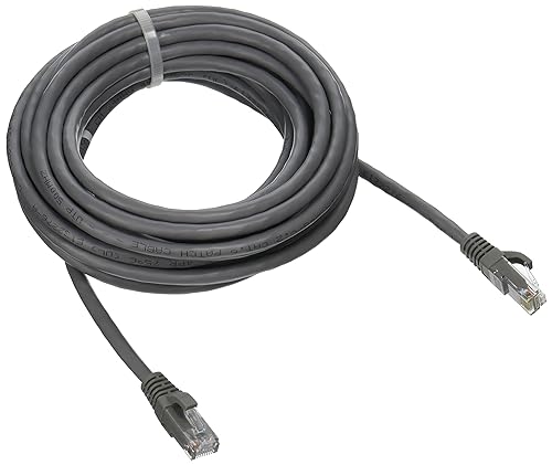 C2G 03971 Cat6 Cable - Snagless Unshielded Ethernet Network Patch Cable, Gray (20 Feet, 6.09 Meters) Grey UTP 20 Feet/ 6.09 Meters Grey