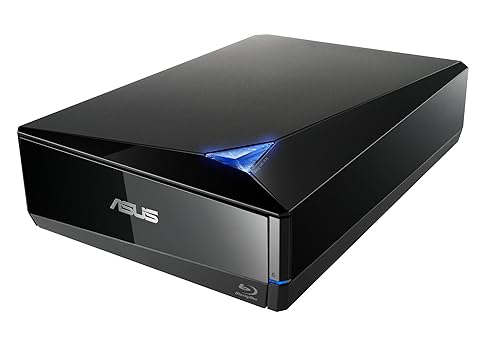 Asus External Blu-ray Burner Optical Disc 16x Speed Re-Writer Drive In Black With M-Disc Support, USB 3.0 (USB 3.1 Gen1), Mac And Windows OS Compatible