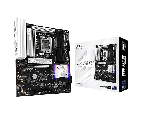 ASRock B860 Pro RS Intel Core Ultra DDR5 8666 MHz 256GB M.2 LGA1851 ATX Motherboard SATA3 6.0 Gb/s PCIe 5.0 BIOS Flashback