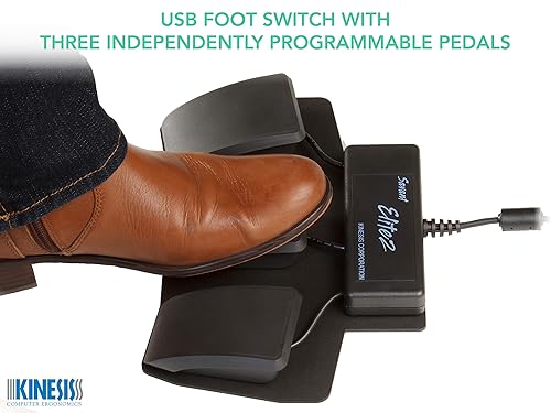 Kinesis Savant Elite2 Programmable Triple Foot Pedal (FP30A)