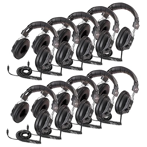 Califone 3068AV-10L Switchable Headphones Classpack