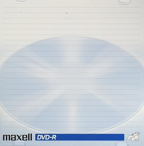 Maxell DVD-R Discs, 4.7GB, 16x, Jewel Cases, Gold