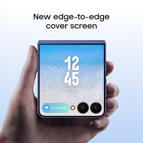 Samsung Galaxy Z Flip7 Cell Phone, 256GB AI Smartphone, Unlocked Android, high-res 50 MP Camera, Powerful Processor, Long Battery Life, 2025, US 1 Yr Manufacturer Warranty, Blue Shadow Blue Shadow 256GB Flip7 Phone Only