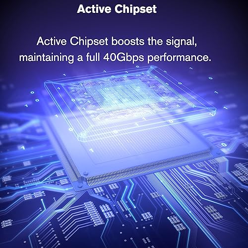 2.5ft (0.8m) Thunderbolt™ 4 USB-C® Cable (40Gbps)