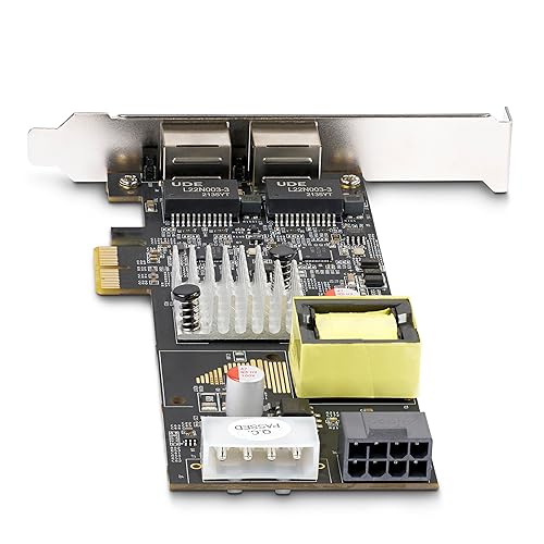 StarTech.com 2-Port 2.5Gbps NBASE-T PoE Network Card, Dual Intel I225-V, 802.3af/at PoE+ Multi-Gigabit NIC, Windows/Linux
