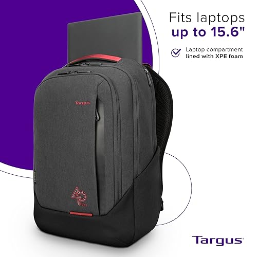 Targus Limited 40th Anniversary Edition Cypress Hero EcoSmart Travel Backpack, Fits Laptops up to 15.6-inches (TBB94504GL)