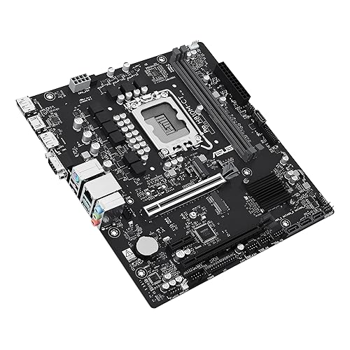 ASUS PRO H810M-CT-CSM Micro-ATX mATX Intel H810 business motherboard, Intel Core Ultra Processors (Series2) Ready, DDR5, M.2, HDMI with enhanced security, reliability, manageability and serviceability