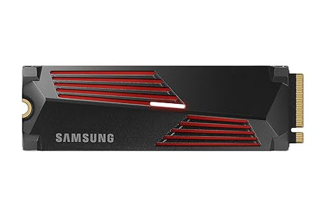SAMSUNG 990 PRO w/Heatsink SSD 4TB, PCIe Gen4 M.2 2280 Internal Solid State Hard Drive, Seq. Read Speeds Up to 7,450MB/s for High End Computing, Workstations, Compatible w/Playstation 5, MZ-V9P4T0CW 990 PRO w/Heatsink 4TB