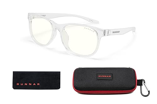 Gunnar Optiks Gunnar - Blue Light Gaming Glasses for Kids 12+ Clear Lens Crystal Frame