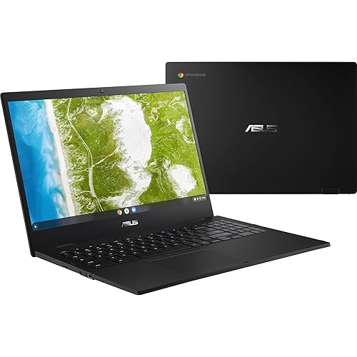 ASUS Chromebook CX1 Laptop, 15.6 Full HD NanoEdge Display, Intel Celeron N4500 Processor, 64GB eMMC Storage, 4GB RAM, Wi-Fi 6 ChromeOS, CX1500CKA-DH03-CB