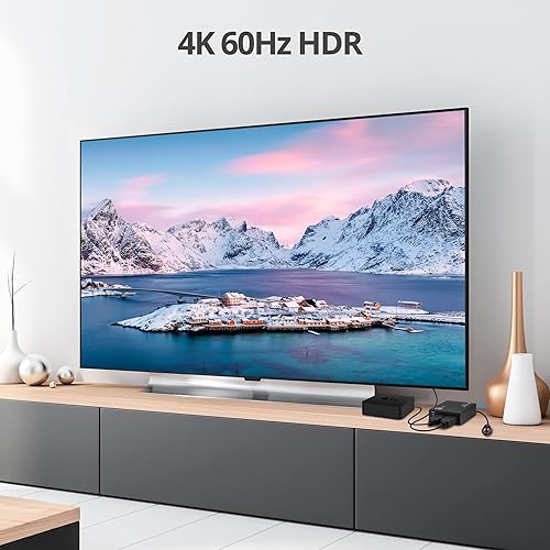 SIIG 4K HDMI Extender Over Cat6, 164ft, IR Passthrough & Video Loop-Out, HDCP 2.2, 5.1 Channel Audio, Auto Downscaling, ESD Protection, Splitter-Compatible with Extra HDMI Output (CE-H27K11-S1)