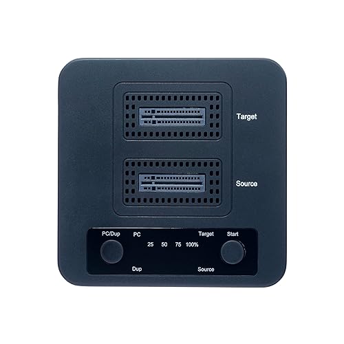 StarTech.com 1:1 M.2 NVMe Drive Duplicator, 90GBpm Standalone M.2 SSD Cloner/Copier, USB-C 3.2 20Gbps M.2 Dual-Bay Drive Dock