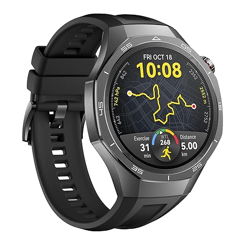 HUAWEI Watch GT 5 Pro 46 mm Smartwatch, Sharp-Edged Design, up to 14 Days Battery Life, Pro-Level Sports Watch, Black. Buy one and get a Free FreeBuds SE2, While Supplies Last. GT5 Pro 46mm Black